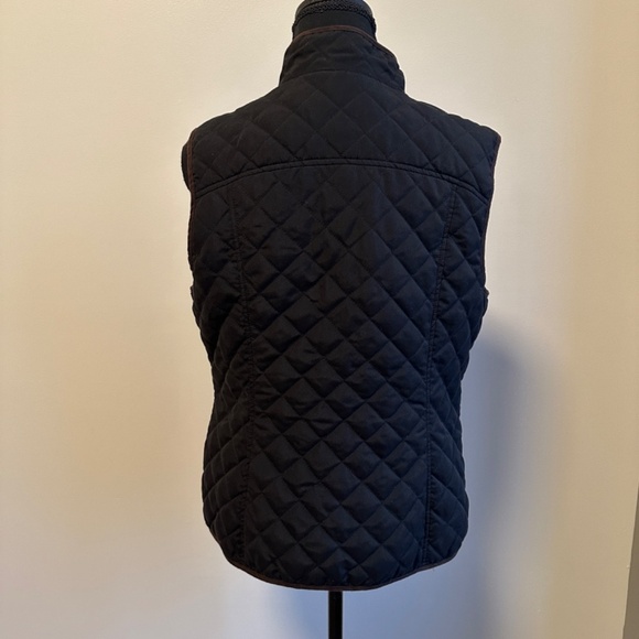 *G.H. BASS & CO.* Black x Brown Button Down Vest Jacket Size Medium - Picture 4 of 8